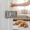 12.5" All You Need is Love and A Dog Sign - Door Hanger - for Wreath Accents, Crafts, and Wall Decorations - Puppy Paw, Grey, Neutral, White